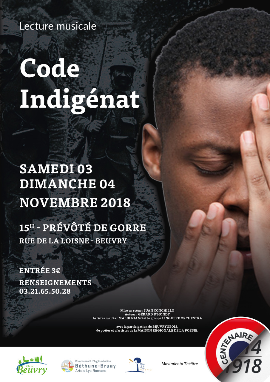 code Indigenat – lecture théâtralisée