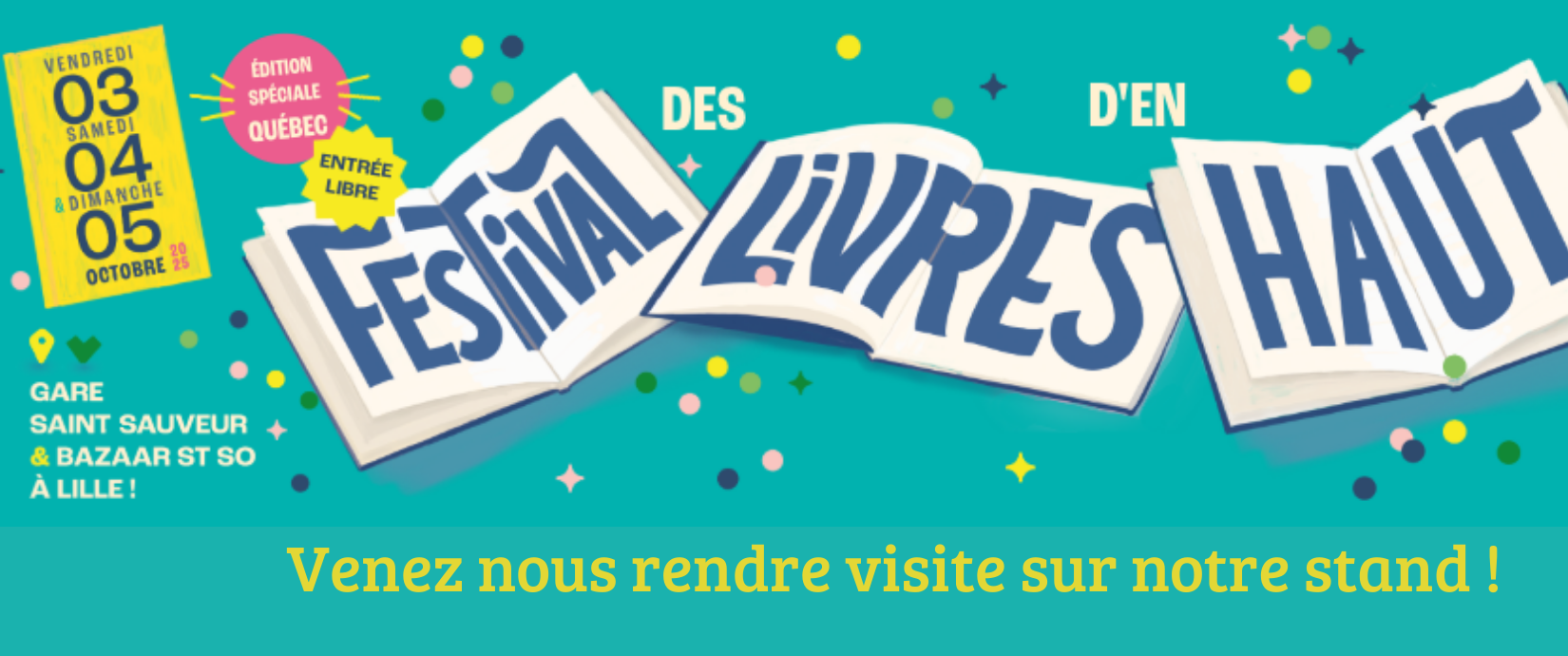 Octobre : Festival des livres d’en haut